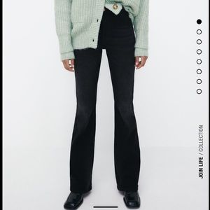 Zara Hi Rise Flare Jeans NWT